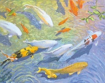 Fish Aquarium Painting - amh0046e1 modern seabed world